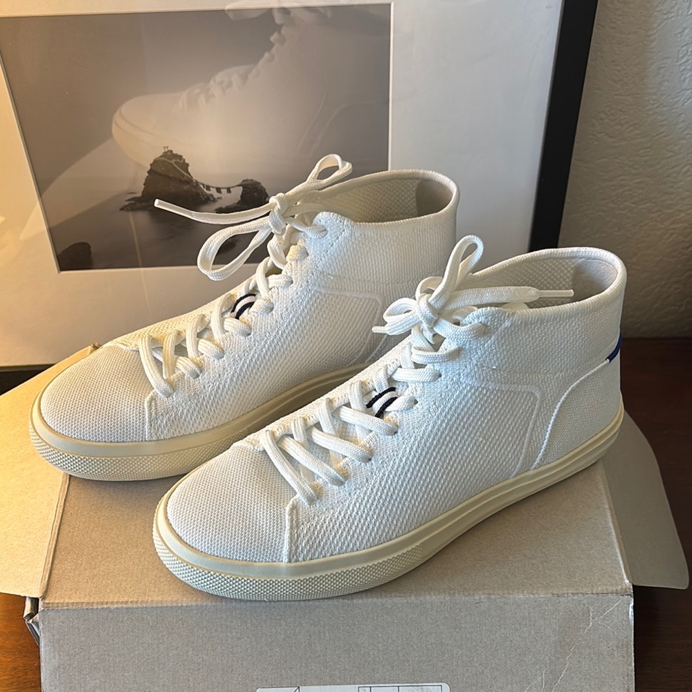 Rothy's White High-Top Sneakers